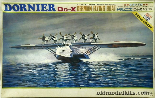 Otaki 1/144 Dornier Do-X  Flying Boat - (DoX), OT2-17 plastic model kit